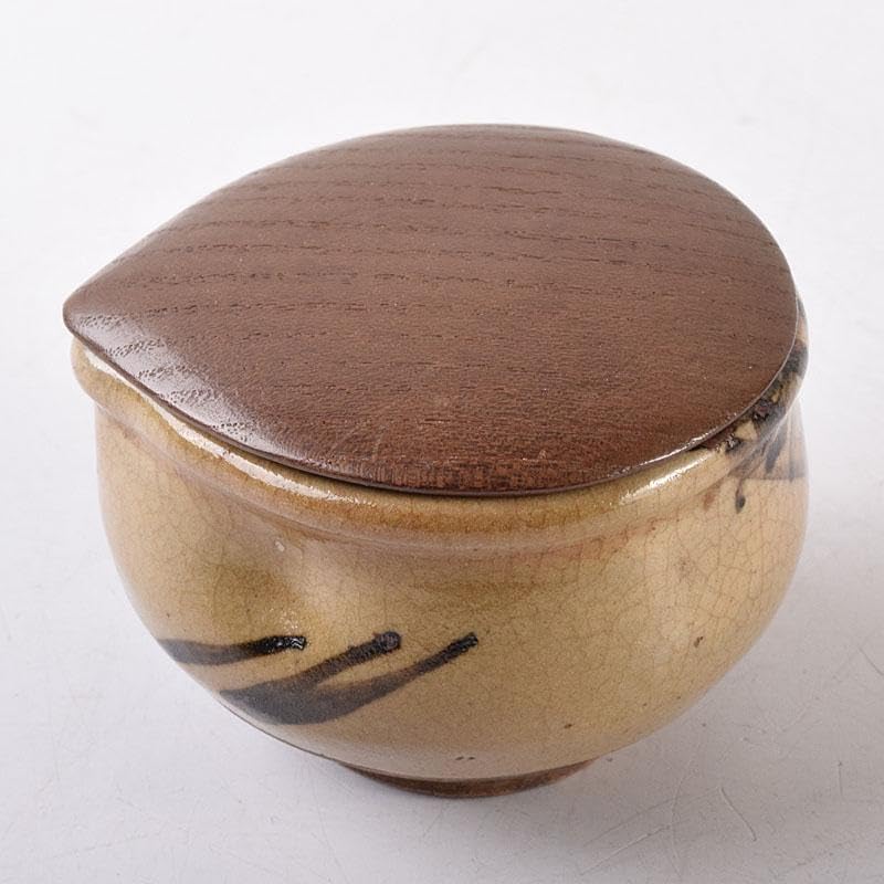 茶道具 因久山焼 芦澤保親作 茶入 共箱 V R8658 茶道具 因 茶道具 因久山焼 芦澤保親作 茶入 共箱 V R8658 茶道具 因